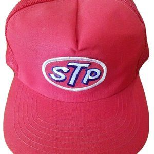 Vintage STP Truckers Hat Cap Men's Mesh Back Adjustable Red